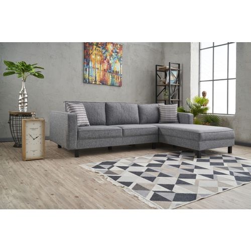 Atelier Del Sofa Kutna garnitura, Sivo, Kale Linen Right - Grey slika 2