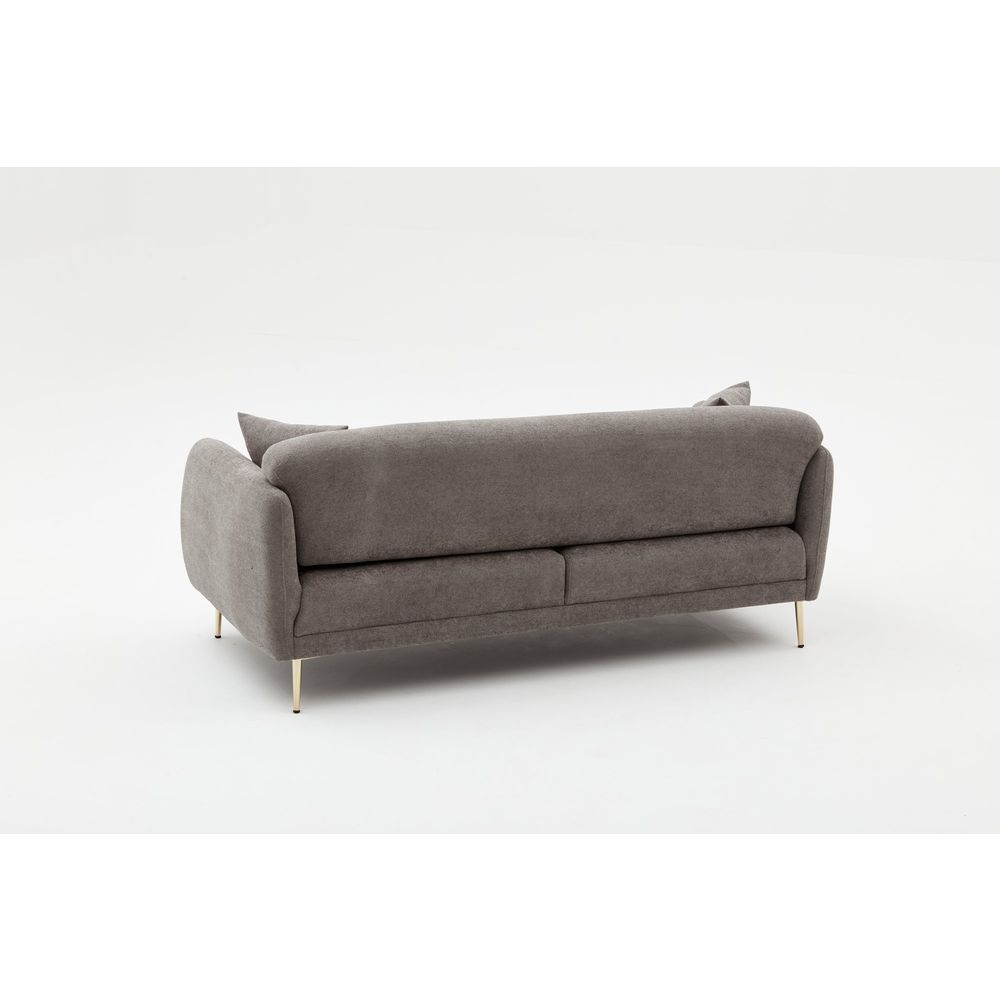 Simena - Siva Zlatna Sofa na Razvlačenje za 3 Osobe slika 6
