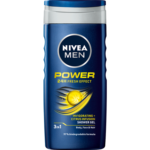 NIVEA Men Power Refresh gel za tuširanje 250ml slika 1