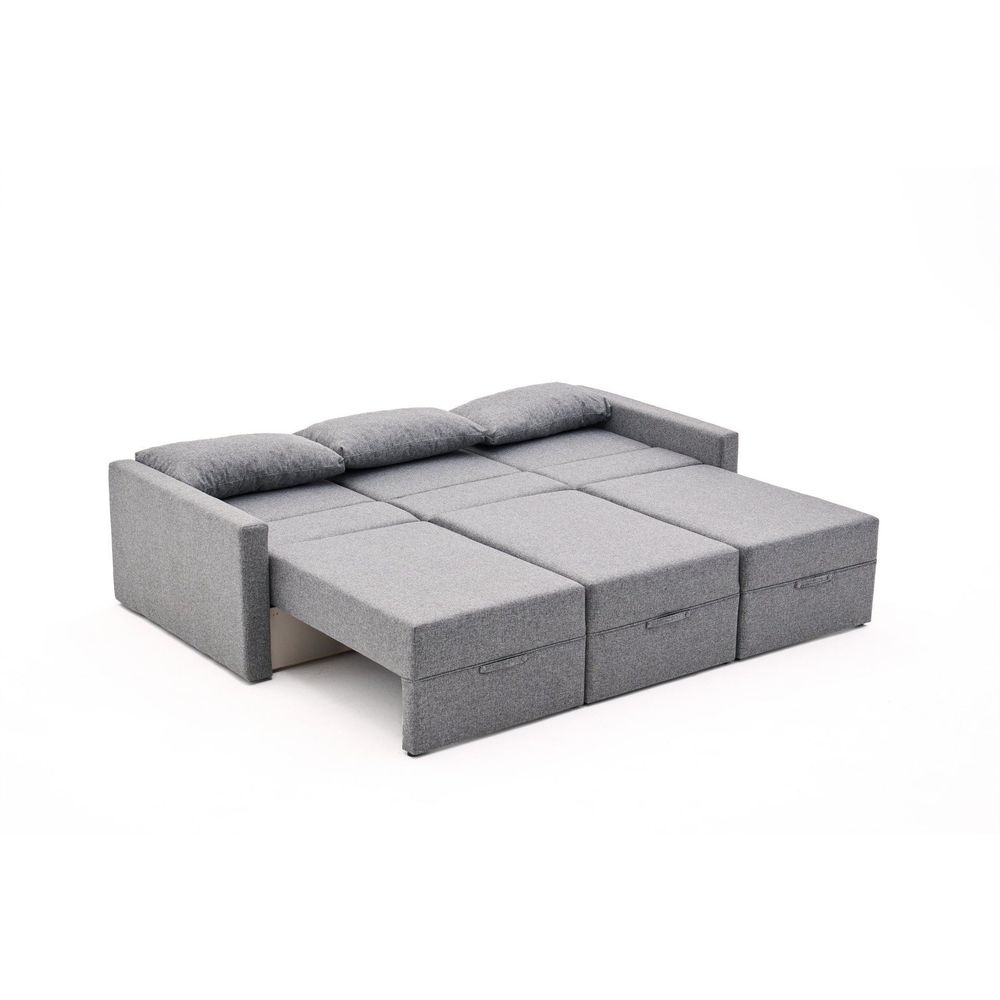 Krevet-sofa u kutu Saros – krem slika 8