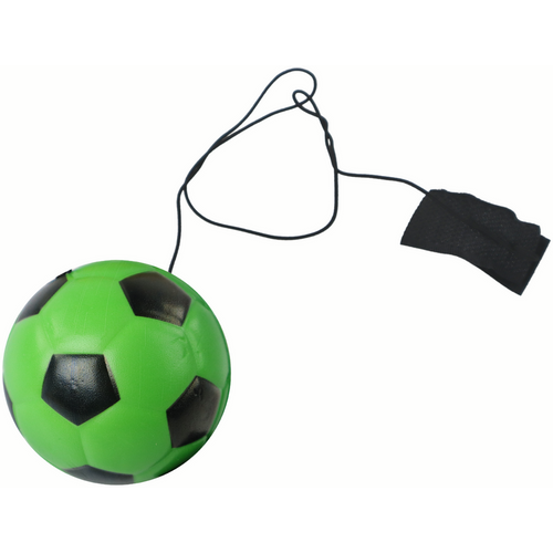 Nogometna lopta s Jojo gumicom za odskakanje, 6 cm, zelena slika 2