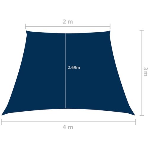 Jedro protiv sunca od tkanine Oxford trapezno 2/4 x 3 m plavo slika 11