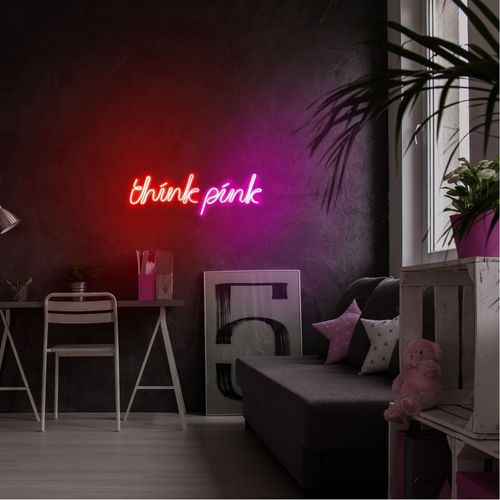 Wallity Ukrasna plastična LED rasvjeta, Think Pink - Red slika 9