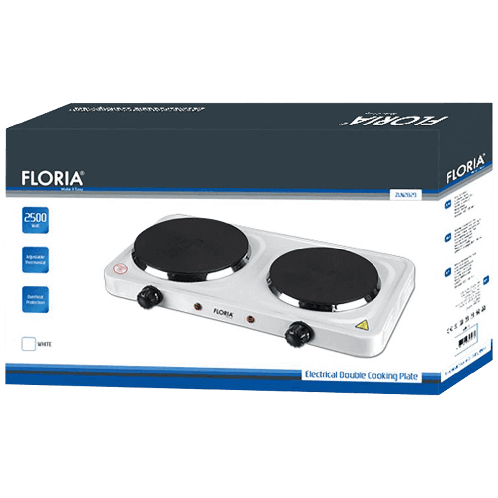 Floria Električno kuhalo, 2 ploče - 15/18 cm, 1500 W, bijela - ZLN2843 WH slika 2