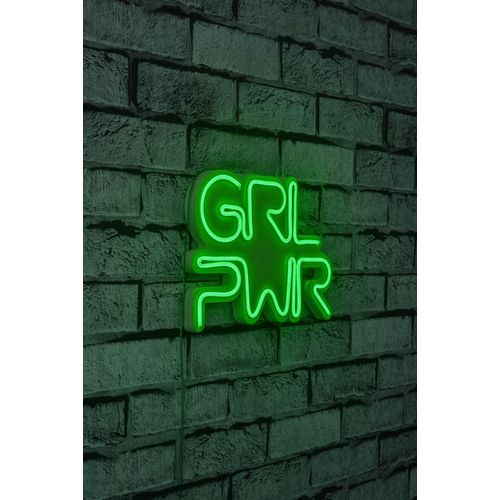Wallity Ukrasna plastična LED rasvjeta, Girl Power - Green slika 1