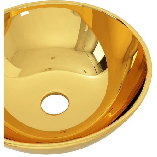Umivaonik 28 x 10 cm keramički zlatni slika 21