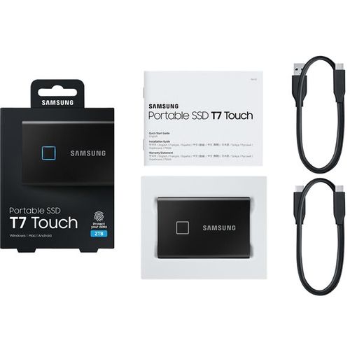 Samsung Portable SSD T7 Touch 2TB black MU-PC2T0K/WW slika 1