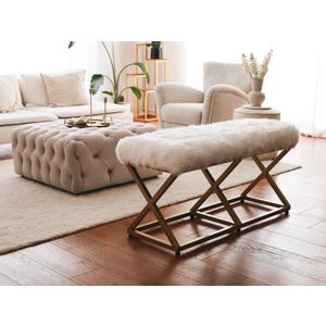 Capraz Pelush - Gold, White GoldWhite Bench