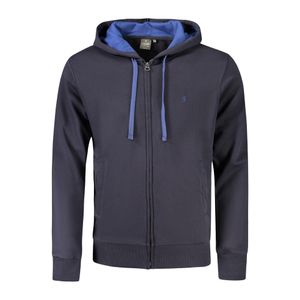 COVERI MOVING MEN'S BLUE ZIP-UP SWEATSHIRT