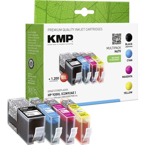 KMP tinta zamijenjen HP 920XL kompatibilan kombinirano pakiranje crn, cijan, purpurno crven, žut H67V 1717,0055 slika 3