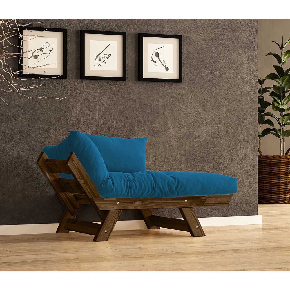 Sofa za vrt s jednim mjestom, CPT8136-140, boje: orah plava slika 2