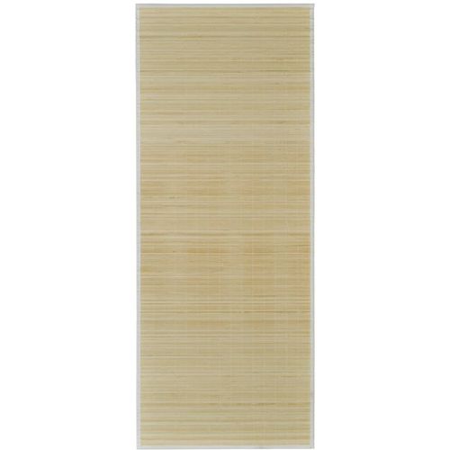 Tepih od bambusa u prirodnoj boji 80 x 200 cm slika 31