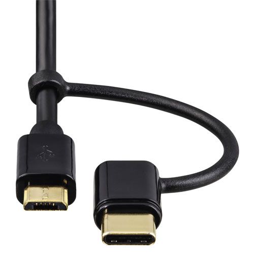 HAMA USB kabl Micro USB na USB Tip C (Crni) slika 3