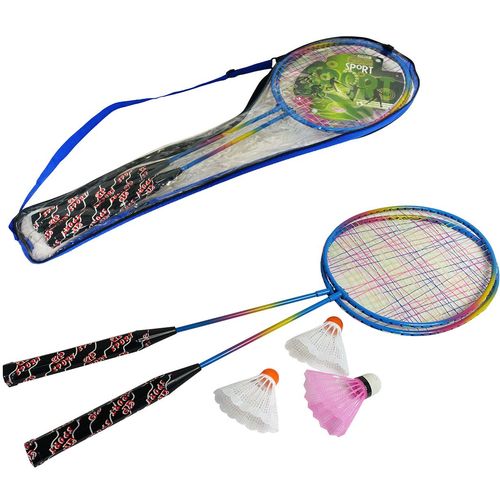 Set za badminton s 2 reketa i 3 loptice slika 1