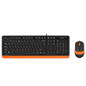 A4 TECH Žična tastatura i miš F1010 Fstyler (Crna/Narandžasta)