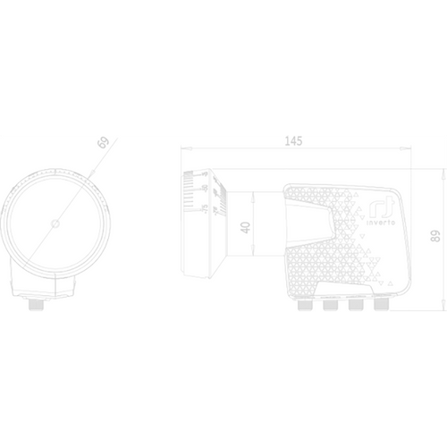 Inverto LNB Quattro, šum 0,2 dB, DVB-S2 ( HD - UHD ) - IDLP-QTL410-PREMU-OPN slika 2