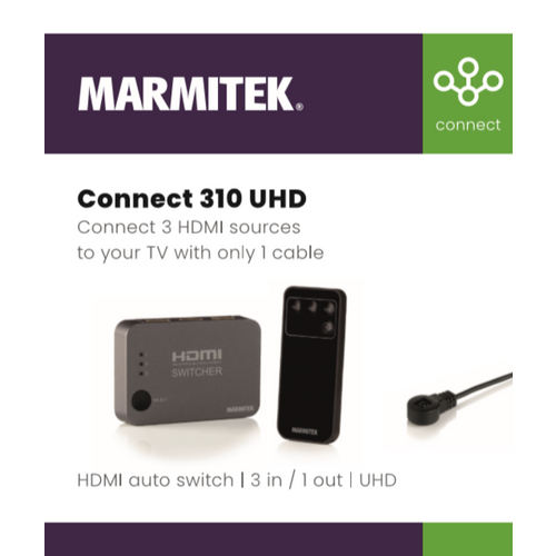MARMITEK, HDMI automatski prekidač, 3 in / 1 out | 3D | UHD slika 1