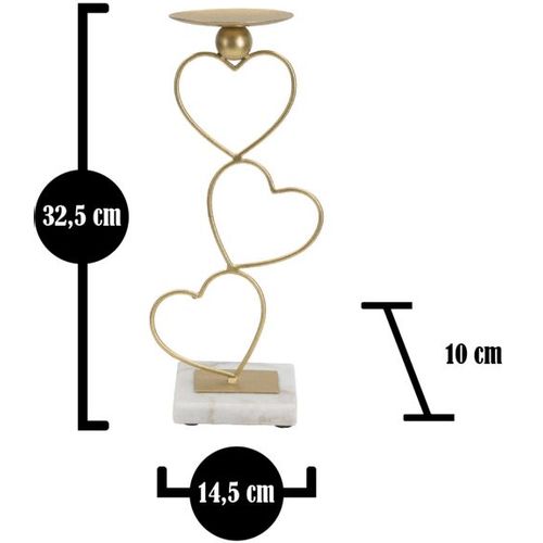 Mauro Ferretti Svijećnjak srca cm 14,5x10x32,5 slika 6