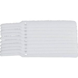 TRU COMPONENTS 800-010-Bag prianjajuća kabelska vezica za povezivanje grip i mekana vunena tkanina  bijela 10 St.