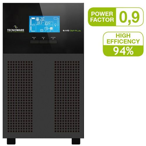 UPS EVO DSP PLUS 3,600VA/3.240W PF 0.9. DSP On Line Technology (VFI), Efficiency 94%, Input/Output 230/230Vac 50/60Hz, IEC Output Sockets slika 2