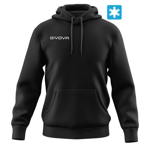 Givova muška dukserica/hoodie Con Cappuccio New Nero slika 1