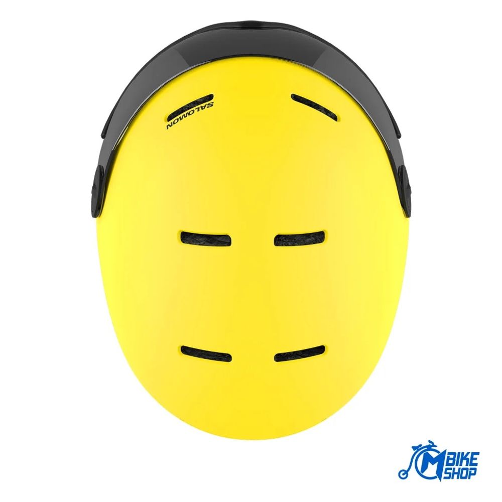 Salomon Dječija kaciga za skijanje Orka Visor Vibrant Yellow/Universal FLS SIL slika 4