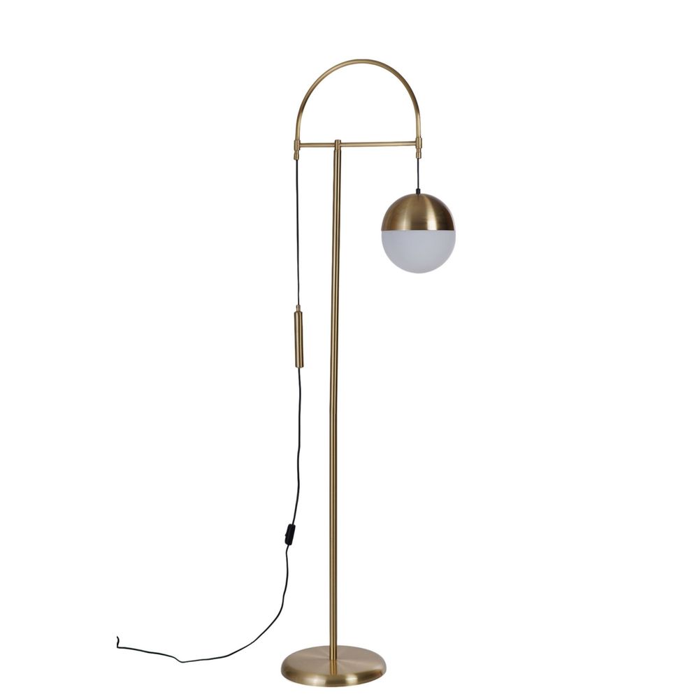 Opviq Podna lampa 883, Bijela, Zlatna slika 3