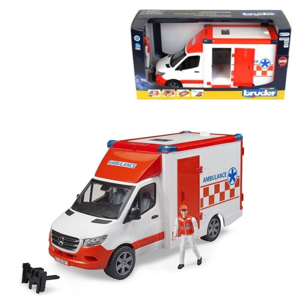 Bruder MB Sprinter Ambulatno Vozilo sa vozačem 1:16 slika 1