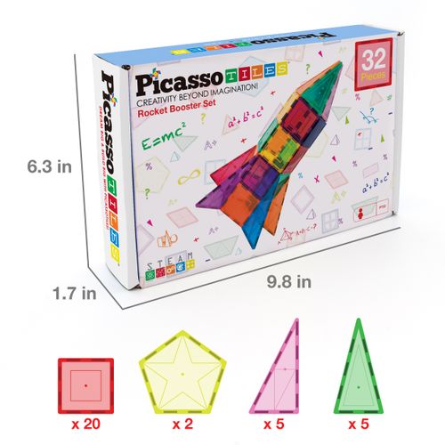 Picasso Tiles raketa set 32 kom slika 15