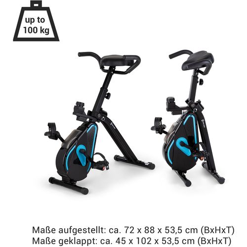 Capital Sports Azura Desk Bike sobni bicikl, Crna slika 15