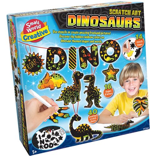 Kreativni set ogrebi sliku dinosaurusa slika 1