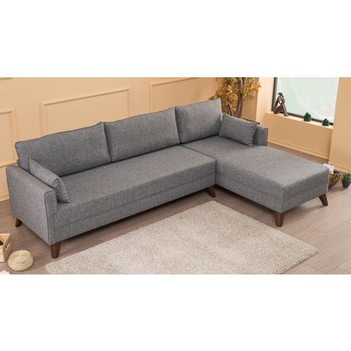 Atelier Del Sofa Kutna garnitura, Sivo, Bella Corner Sofa Right 1 slika 2