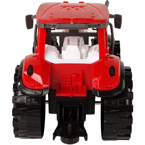 Crveni traktor s narančastim kultivatorom slika 5
