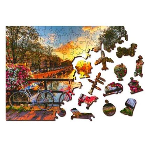 Wooden City Drvene puzzle - Amsterdam L slika 1