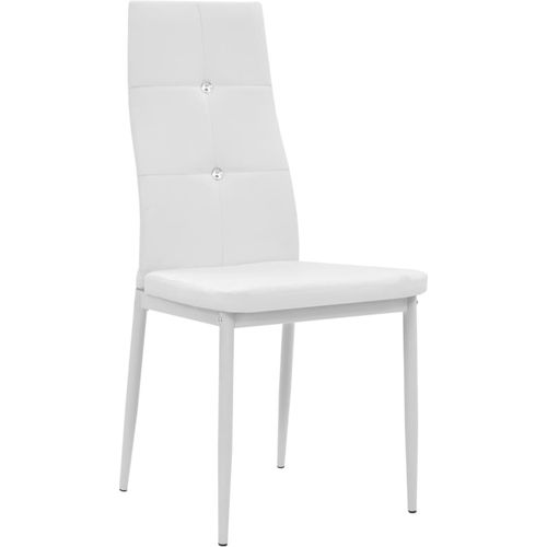 Blagovaonske stolice od umjetne kože 6 kom bijele slika 28