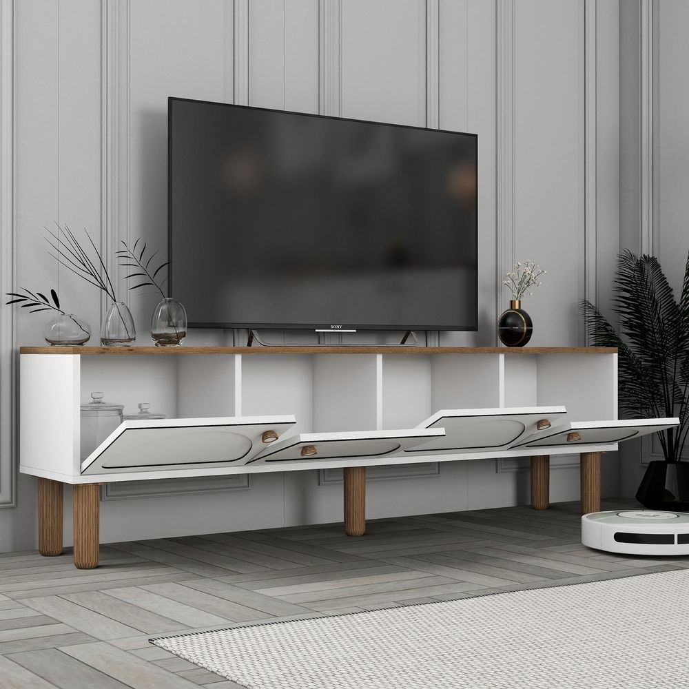 TV Stalak Bohem 850 u Bijeloj Boji slika 3