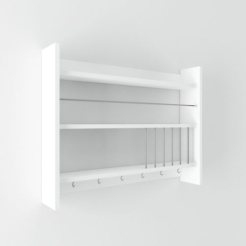 Kolin - White White Kitchen Shelf slika 3