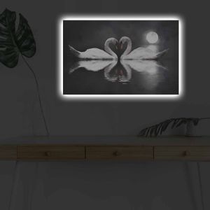 Wallity Slika dekorativna platno sa LED rasvjetom, 4570DHDACT-154