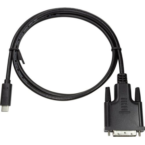 LogiLink USB-C® / DVI adapterski kabel USB-C® utikač, DVI-D 24+1-polni utikač 3.00 m crna UA0332  USB-C® Display kabel slika 3