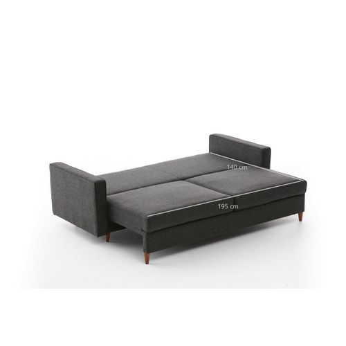 Atelier Del Sofa Trosjed na razvlačenje, Antracit, Eva - Anthracite slika 7