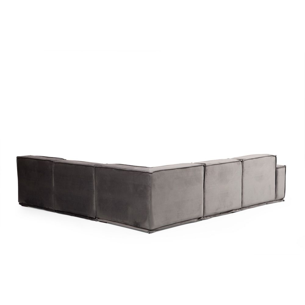 Lego Corner 4 (L1-O1-C-O1-O1) Sivi Ugaoni Sofa slika 4