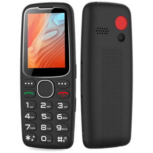 MeanIT Telefon mobilni, 2.4" zaslon, SOS tipka, crni - Senior 10 Plus, Crni