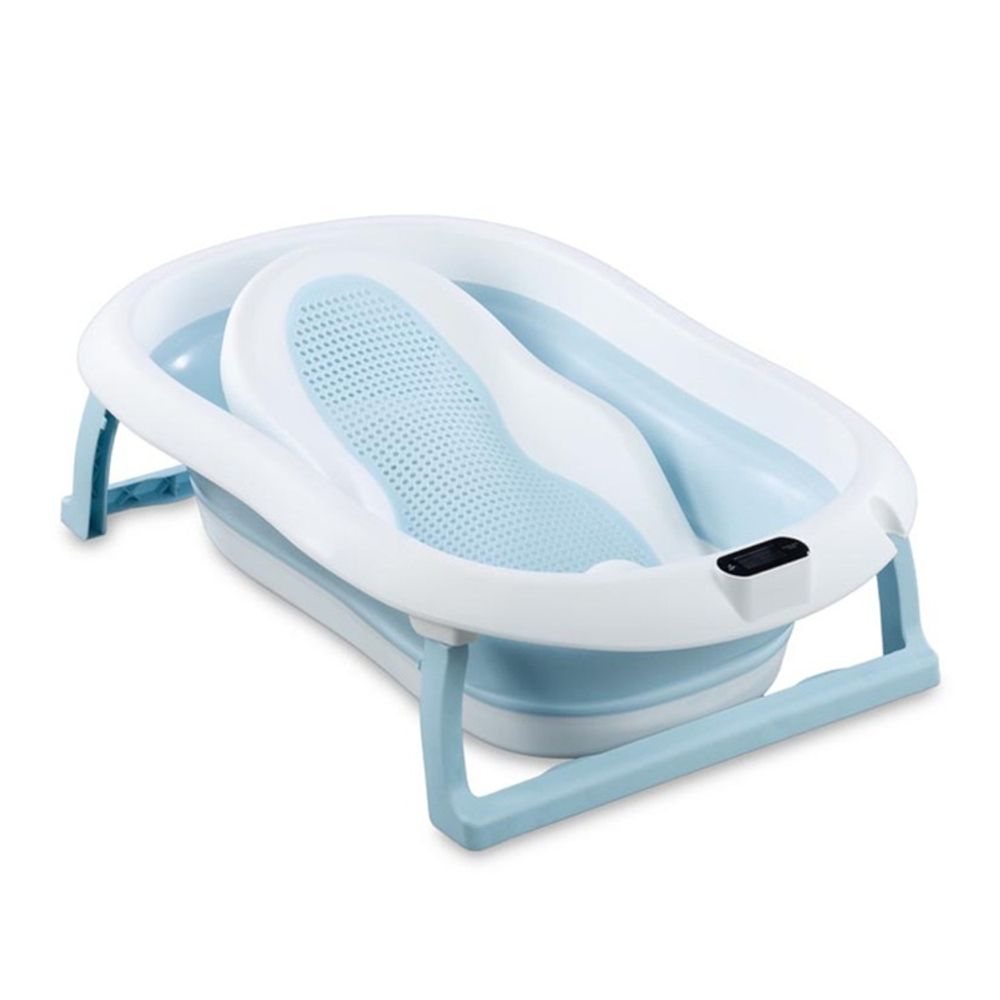 Sklopiva kadica s podlogom i termometrom blue slika 1