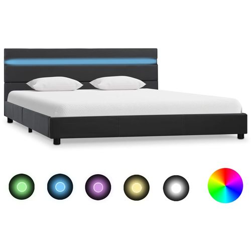 Okvir za krevet od umjetne kože s LED svjetlom sivi 120x200 cm slika 34