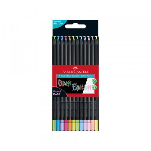 Drvene bojice Faber Castell Black Edition 1/12 pastel+neon 116410 slika 1