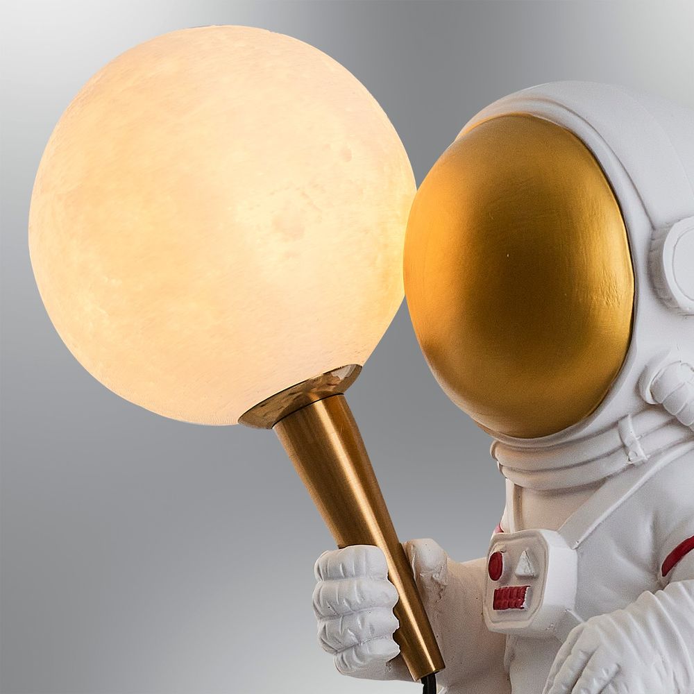 L1131 - Bijela Stolna Lampa Astronaut slika 3