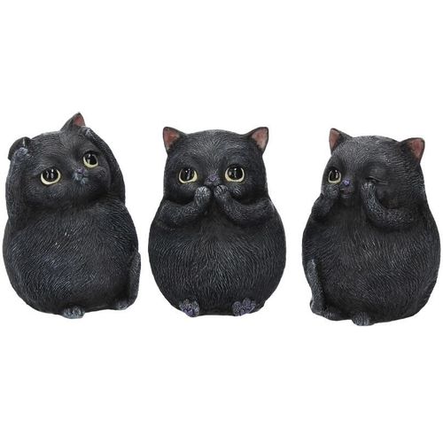 NEMESIS NOW THREE WISE FAT CATS 8.5CM slika 1