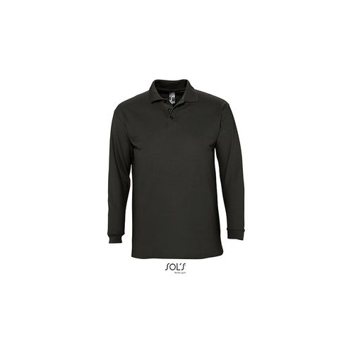 WINTER II muška polo majica sa dugim rukavima - Crna, 3XL  slika 4