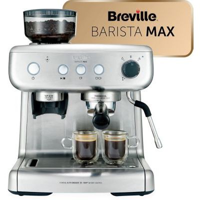 Breville Barista Max Espresso aparat VCF126X01, ima rezervoar za vodu kapaciteta 2.8 l.
