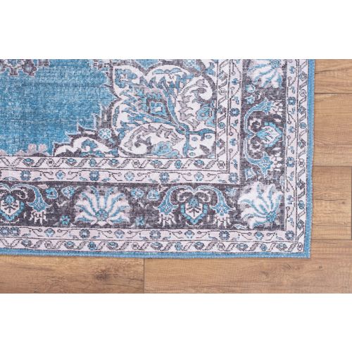 Blues Chenille - Blue AL 201  Multicolor Hall Carpet (75 x 230) slika 3